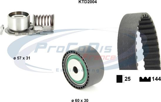 Procodis France KTD2004 - Kit cinghie dentate autozon.pro