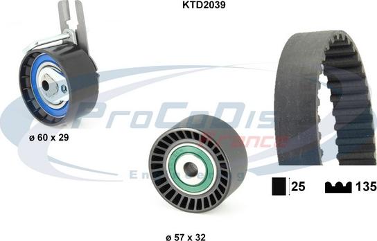 Procodis France KTD2039 - Kit cinghie dentate autozon.pro