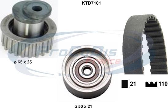 Procodis France KTD7101 - Kit cinghie dentate autozon.pro