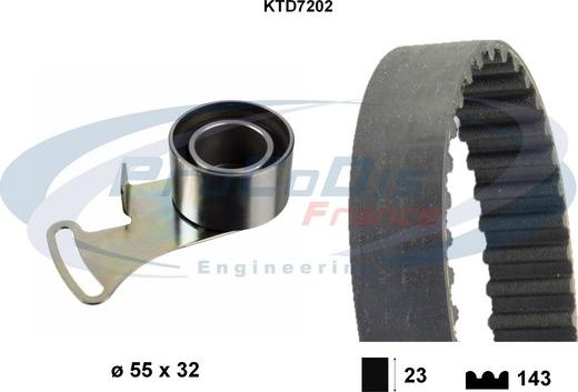 Procodis France KTD7202 - Kit cinghie dentate autozon.pro