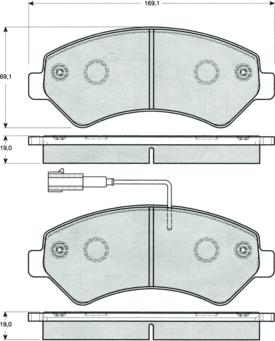 Procodis France PF1440 - Kit pastiglie freno, Freno a disco autozon.pro