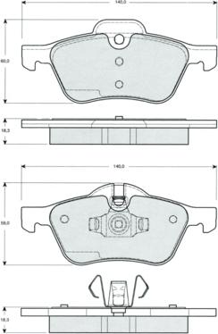 Procodis France PF1459 - Kit pastiglie freno, Freno a disco autozon.pro