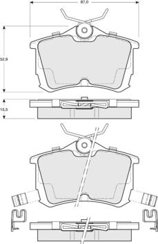 Procodis France PF1451 - Kit pastiglie freno, Freno a disco autozon.pro