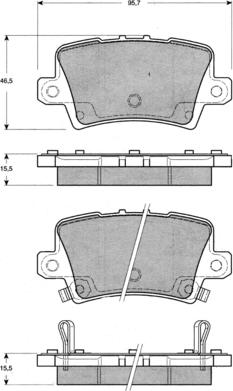 Procodis France PF1453 - Kit pastiglie freno, Freno a disco autozon.pro