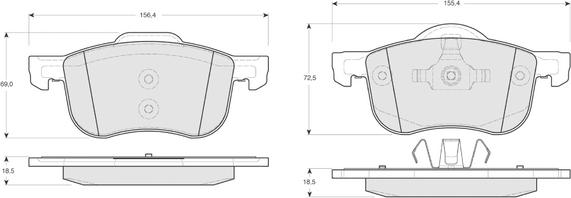 Procodis France PF1404 - Kit pastiglie freno, Freno a disco autozon.pro