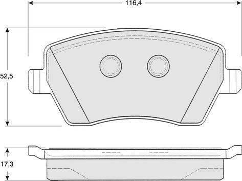 Procodis France PF1416 - Kit pastiglie freno, Freno a disco autozon.pro