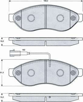 Procodis France PF1439 - Kit pastiglie freno, Freno a disco autozon.pro