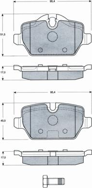 Procodis France PF1434 - Kit pastiglie freno, Freno a disco autozon.pro