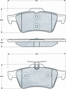 Procodis France PF1428 - Kit pastiglie freno, Freno a disco autozon.pro