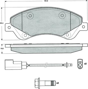 Procodis France PF1479 - Kit pastiglie freno, Freno a disco autozon.pro