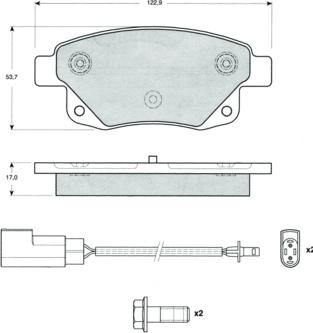 Procodis France PF1475 - Kit pastiglie freno, Freno a disco autozon.pro