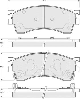 Procodis France PF1542 - Kit pastiglie freno, Freno a disco autozon.pro