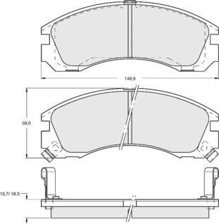 Procodis France PF1503 - Kit pastiglie freno, Freno a disco autozon.pro