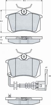 Procodis France PF1615 - Kit pastiglie freno, Freno a disco autozon.pro