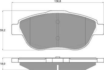 Procodis France PF1625 - Kit pastiglie freno, Freno a disco autozon.pro