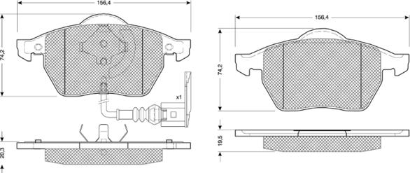 Procodis France PF10942 - Kit pastiglie freno, Freno a disco autozon.pro