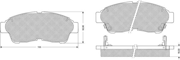 Procodis France PF1096 - Kit pastiglie freno, Freno a disco autozon.pro