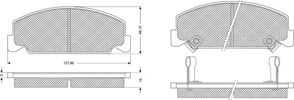 Procodis France PF1097 - Kit pastiglie freno, Freno a disco autozon.pro