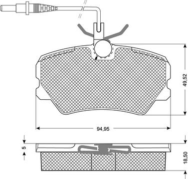 Procodis France PF10441 - Kit pastiglie freno, Freno a disco autozon.pro