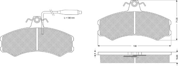 Procodis France PF1046 - Kit pastiglie freno, Freno a disco autozon.pro