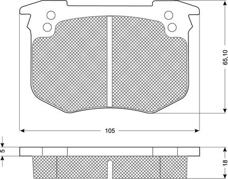 Procodis France PF1041 - Kit pastiglie freno, Freno a disco autozon.pro