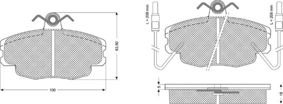 Procodis France PF1048 - Kit pastiglie freno, Freno a disco autozon.pro