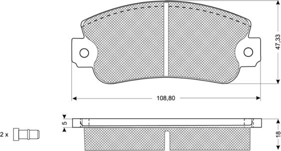 Procodis France PF10434 - Kit pastiglie freno, Freno a disco autozon.pro