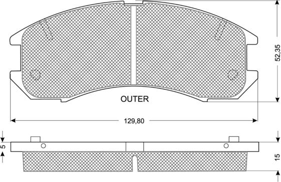 Procodis France PF10561 - Kit pastiglie freno, Freno a disco autozon.pro