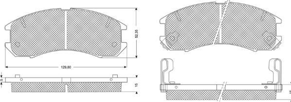 Procodis France PF1056 - Kit pastiglie freno, Freno a disco autozon.pro