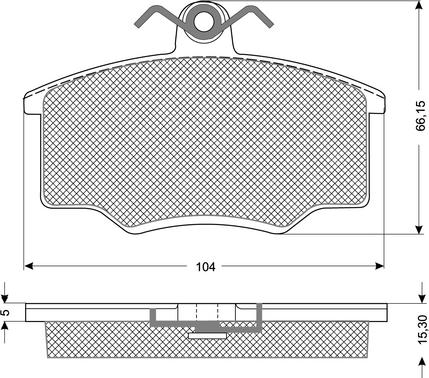 Procodis France PF1058 - Kit pastiglie freno, Freno a disco autozon.pro