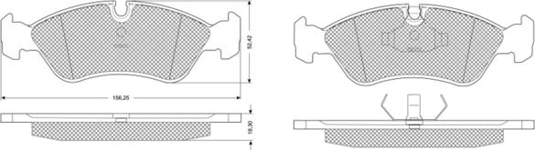 Procodis France PF1068 - Kit pastiglie freno, Freno a disco autozon.pro