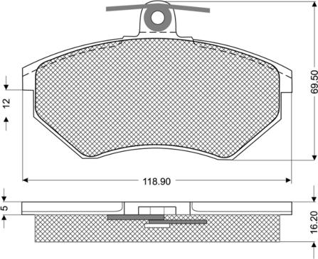 Procodis France PF1063 - Kit pastiglie freno, Freno a disco autozon.pro