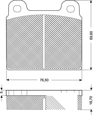 Procodis France PF10181 - Kit pastiglie freno, Freno a disco autozon.pro