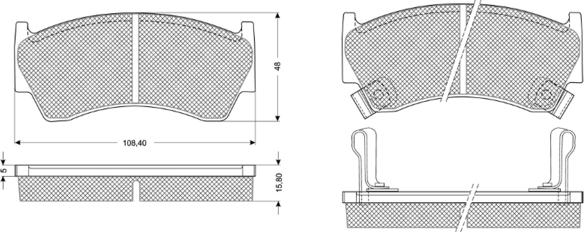 Procodis France PF1089 - Kit pastiglie freno, Freno a disco autozon.pro