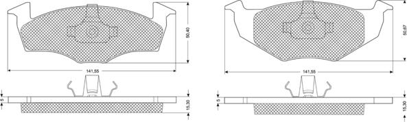 Procodis France PF10851 - Kit pastiglie freno, Freno a disco autozon.pro