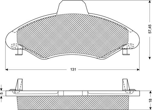 Procodis France PF10821 - Kit pastiglie freno, Freno a disco autozon.pro