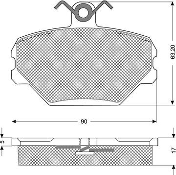 Procodis France PF1039 - Kit pastiglie freno, Freno a disco autozon.pro