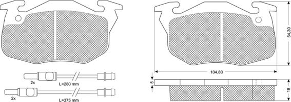 Procodis France PF10341 - Kit pastiglie freno, Freno a disco autozon.pro