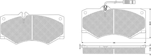 Procodis France PF10201 - Kit pastiglie freno, Freno a disco autozon.pro