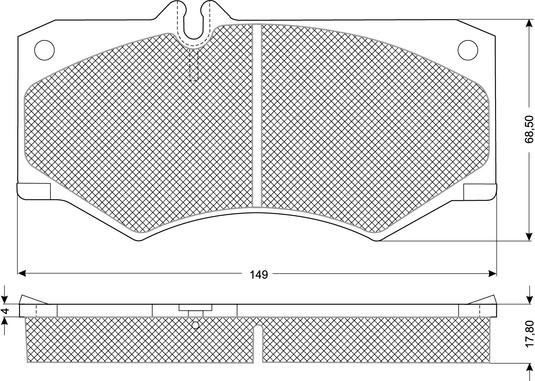 Procodis France PF1020 - Kit pastiglie freno, Freno a disco autozon.pro