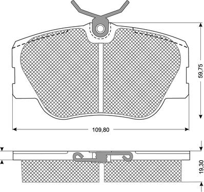 Procodis France PF1021 - Kit pastiglie freno, Freno a disco autozon.pro