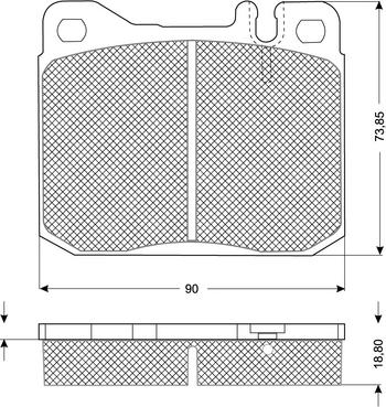 Procodis France PF10224 - Kit pastiglie freno, Freno a disco autozon.pro