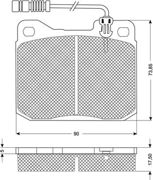 Procodis France PF10223 - Kit pastiglie freno, Freno a disco autozon.pro