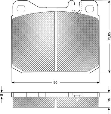 Procodis France PF1022 - Kit pastiglie freno, Freno a disco autozon.pro