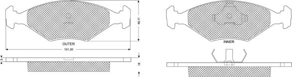 Procodis France PF1079 - Kit pastiglie freno, Freno a disco autozon.pro