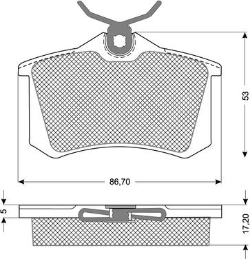 Procodis France PF10781 - Kit pastiglie freno, Freno a disco autozon.pro