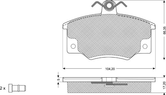 Procodis France PF1073 - Kit pastiglie freno, Freno a disco autozon.pro