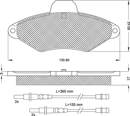 Procodis France PF1190 - Kit pastiglie freno, Freno a disco autozon.pro