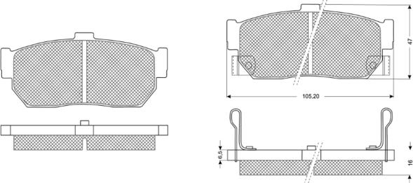 Procodis France PF1159 - Kit pastiglie freno, Freno a disco autozon.pro