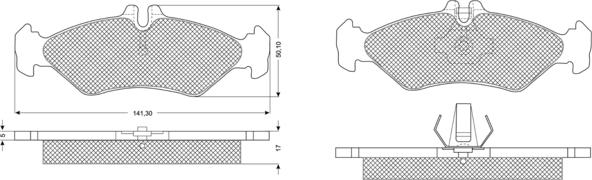 Procodis France PF1150 - Kit pastiglie freno, Freno a disco autozon.pro